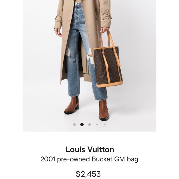SOLD Authentic vintage Louis Vuitton GM bucket bag - Picture 9 of 9